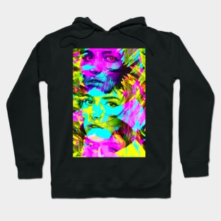 Glitch Girl Glitch Art Hoodie